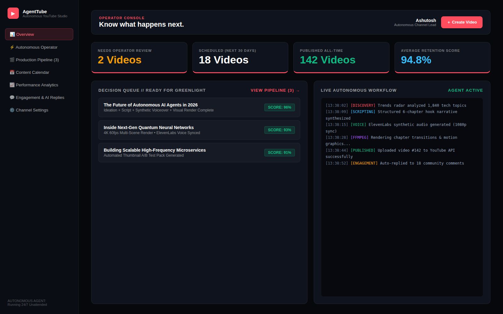 AGENTTUBE STUDIO