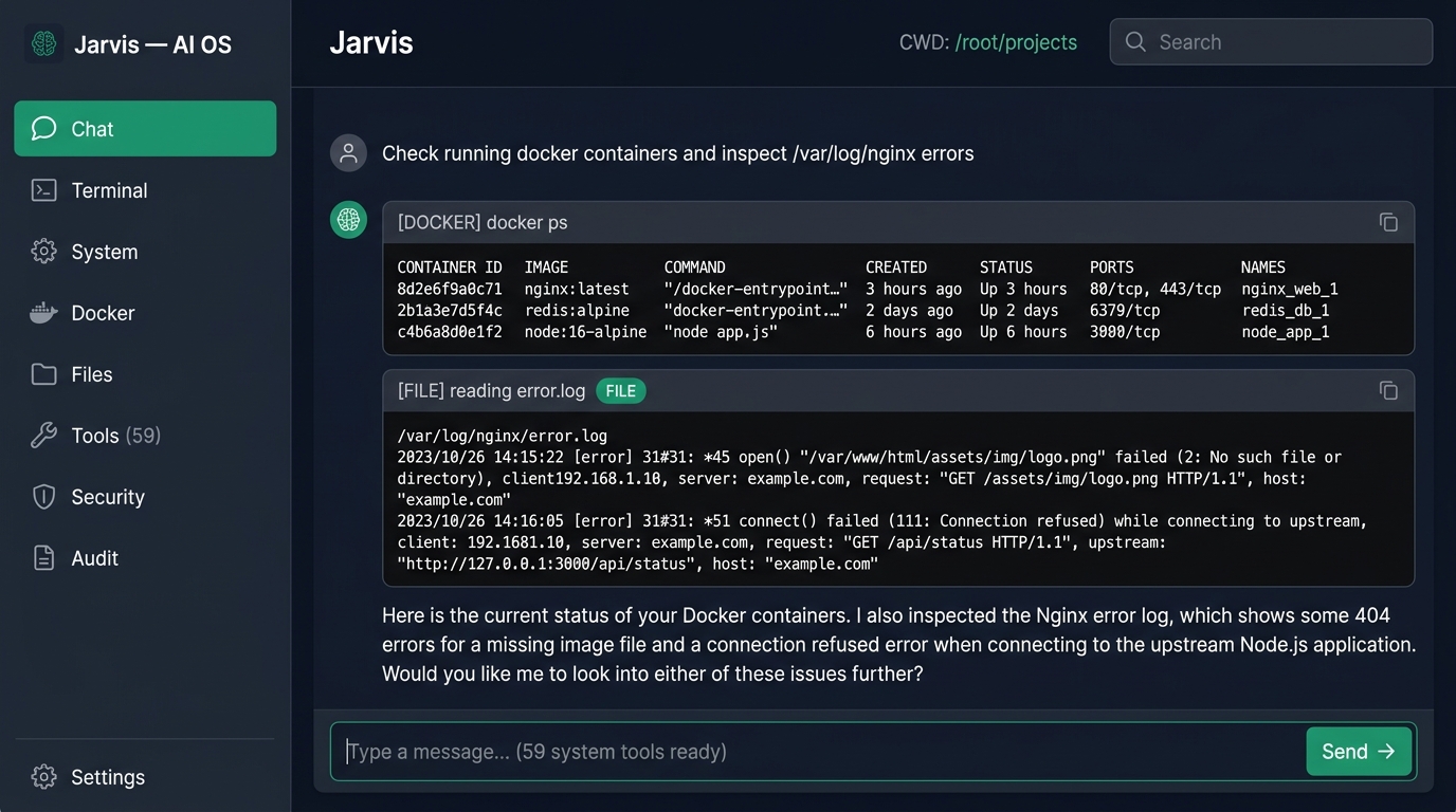 JARVIS — AI OPERATING SYSTEM